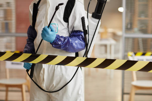 Professional Biohazard Cleanup technician working in Cedar Creek, TX